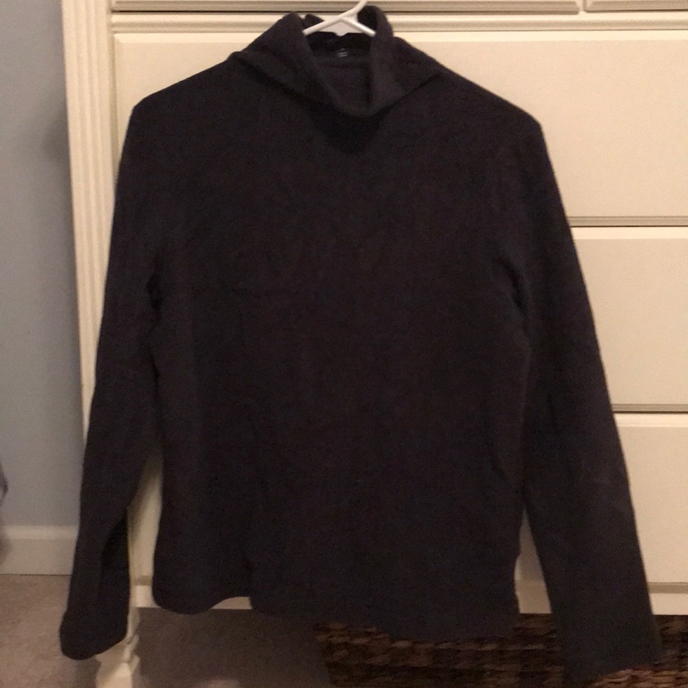 Lands End funnel neck fleece sweatshirt